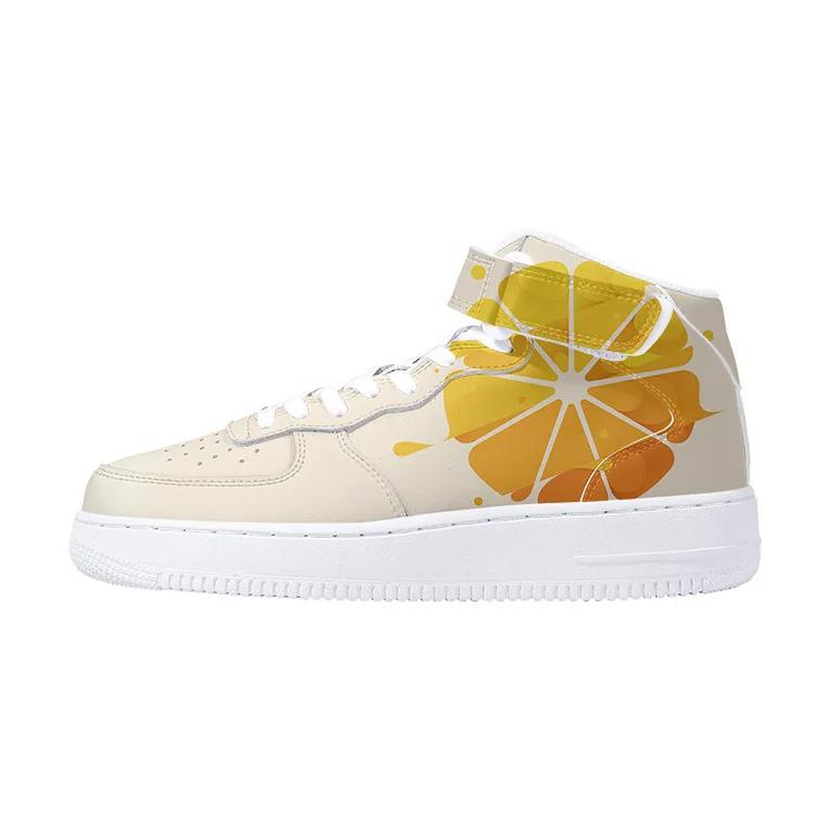 Custom Logo Skateboard Sneakers Mid High Anime Chaussures-Hommes Personalized Chunky Casual Shoes for Men Summer Breathable