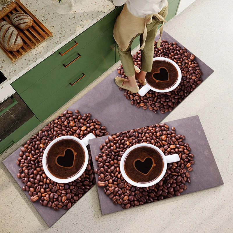 Коврик кухонный нескользящий с 3D-печатным рисунком