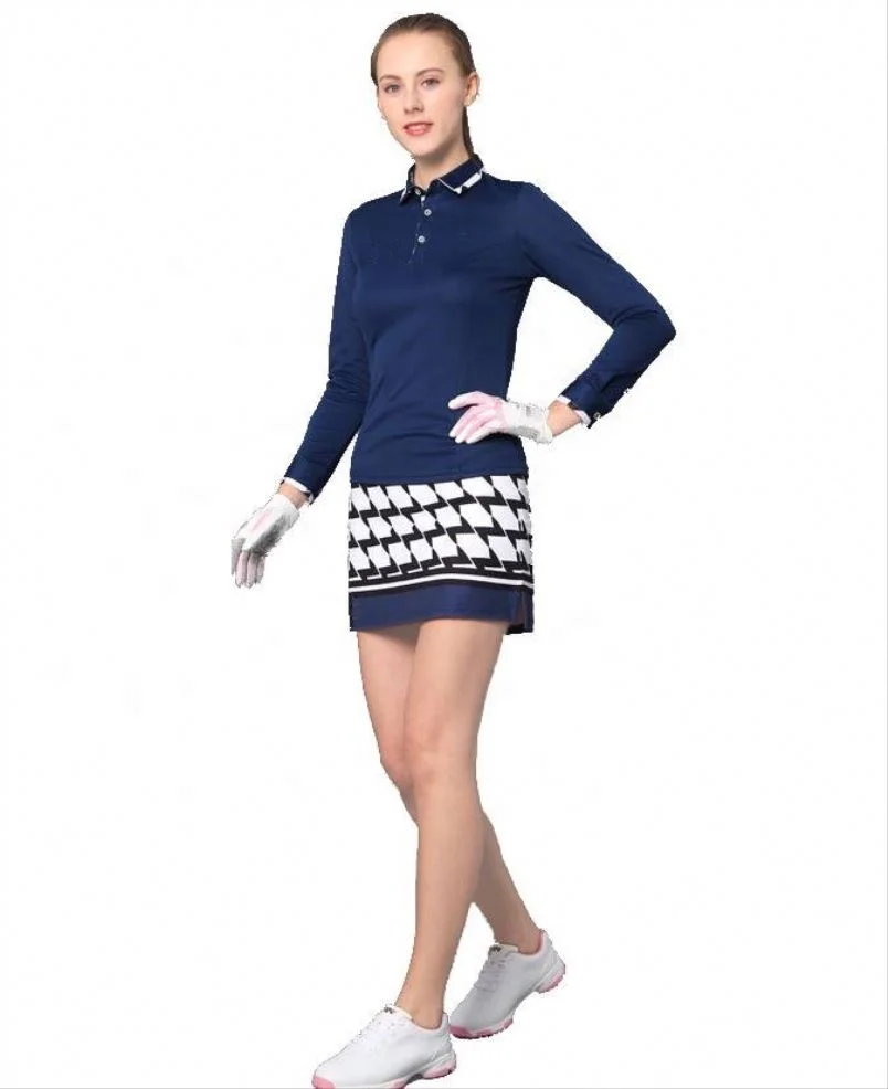 
Wholesale Oem Custom Sport Long sleeves Golf T-Shirts Skirt 