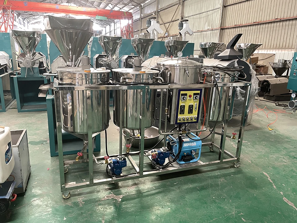 Cure Palm Used Cooking Black Sunflower Hair Sesame Seed Used Palm Heavy Fuel Oil Refining Machine