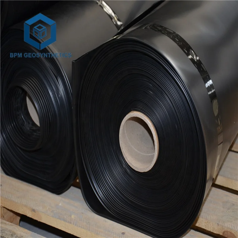 1 мм 1,5 мм 2 мм высокой плотности (полиэтилен), противофильтрационная облицовка водоёма HDPE Гладкая и текстурированная геомембрана для добычи полезных ископаемых и свалки проектов