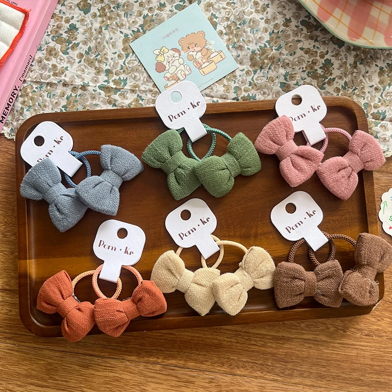 Latest Spring Summer Large Double Bow Headdress Cute Nylon Hairbands Headbands for Girls European and American Style