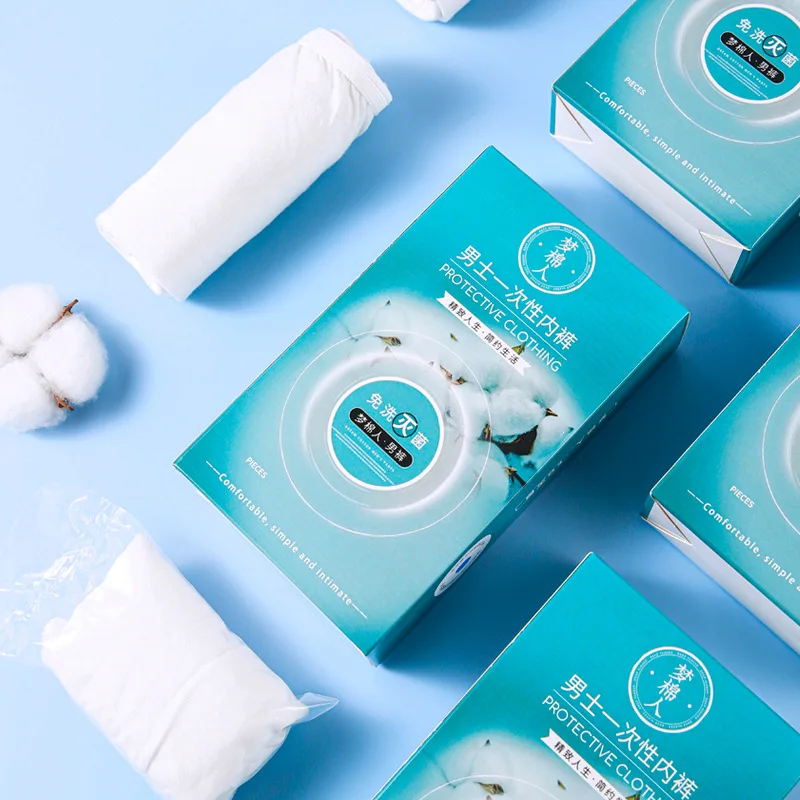 Breathable Cotton Comfortable Men and Women Disposable Underwear