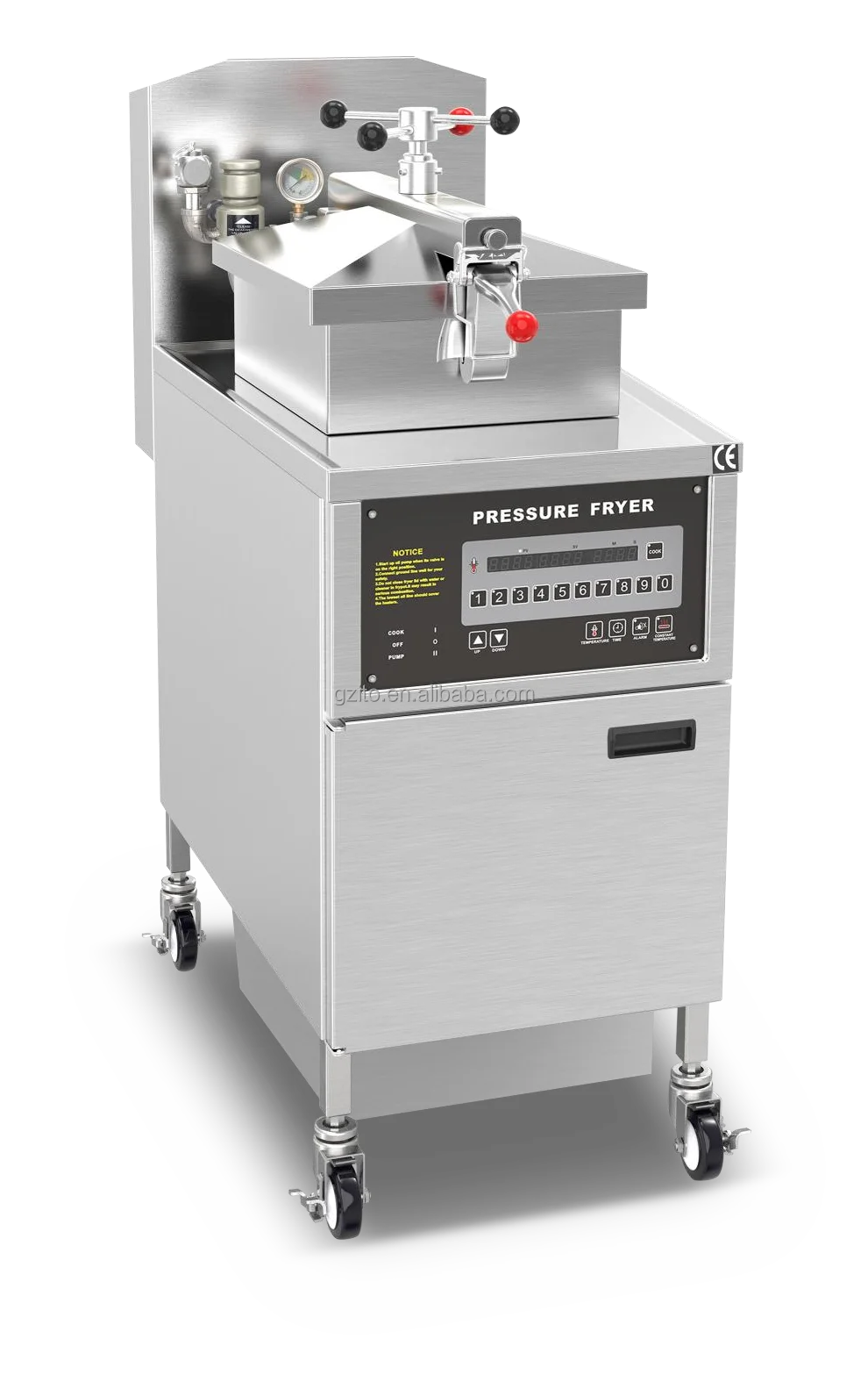 ITO Big Power Industrial Big Capacity Oil Pump Electric Deep Fryer with Range Hood