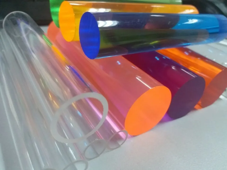 Factory custom decorative clear colored plexi glass pmma bar plastic polygonal extruded acrylic hexagon rods