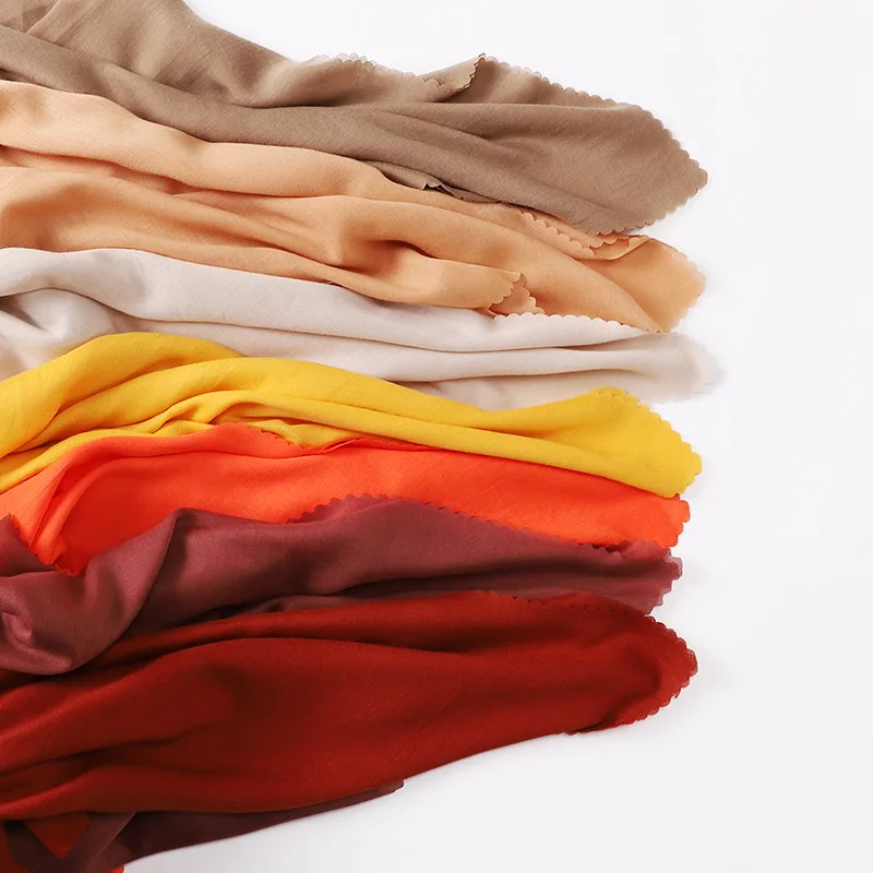 Malaysia Indonesia wholesale wrap headscarf cotton linen Viscose Chiffon Polyester square edge Hijabs indian scarves
