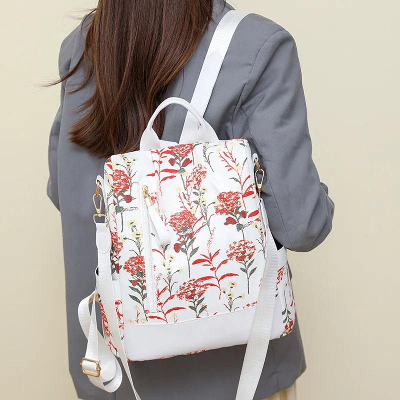 Fashion Custom Eco Friendly Chinese style Ladies Daily Durable Bag Cute School Kids Students Backpack Women Backpack