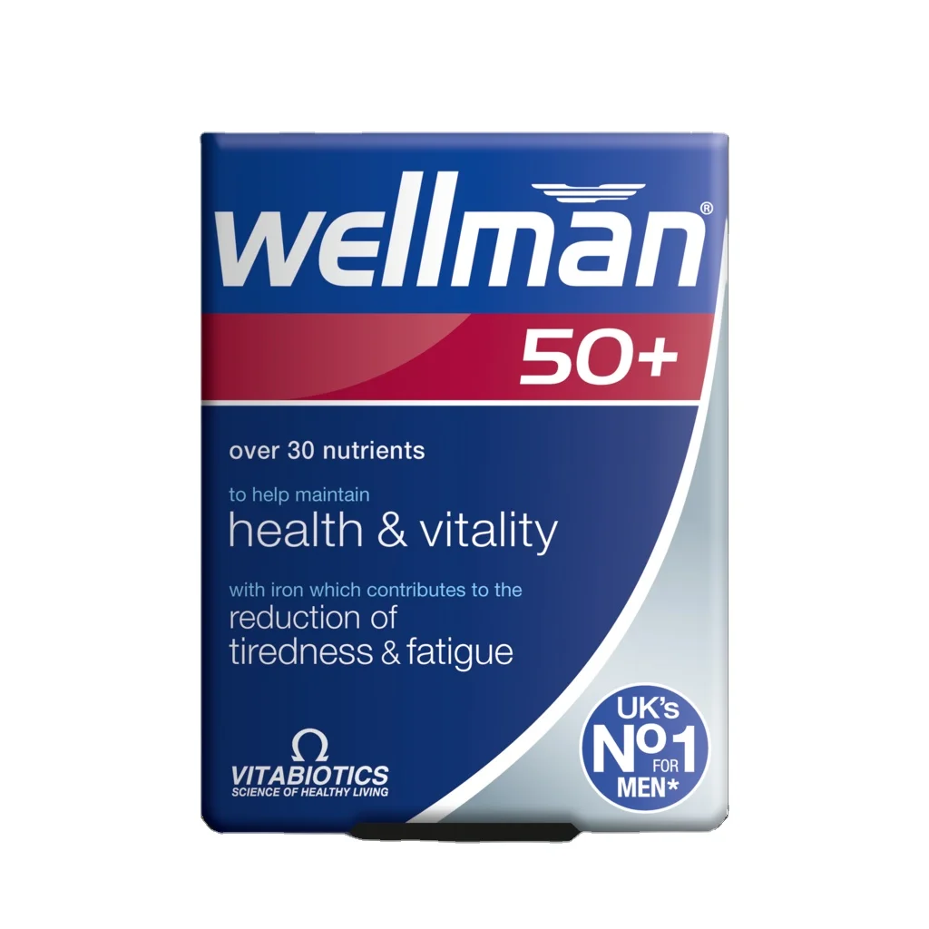 Wellman 50+ Vitabiotics Wellman Multivitamins Mineral for Men 50+ Advanced Micronutrient Formula EAN 5021265223510