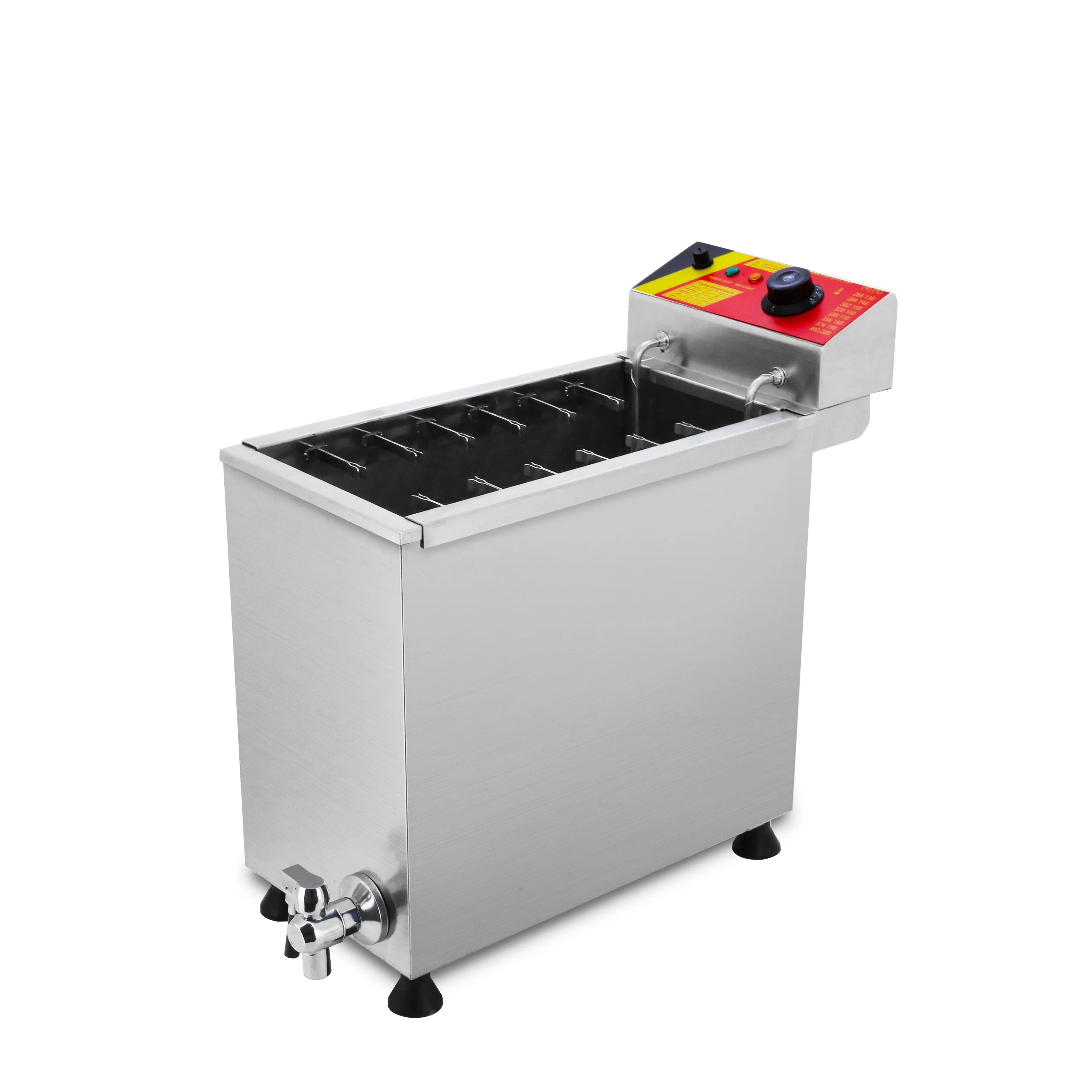 6L Корейская машина для хот-догов фритюрницы Закусочная ресторанное оборудование нержавеющая сталь 201 Хлебопекарная мм см