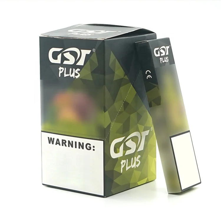  OEM изготовленный на заказ логотип бренда упаковки пустой dispo vape GST плюс ручка электронная сигарета cigarrillo