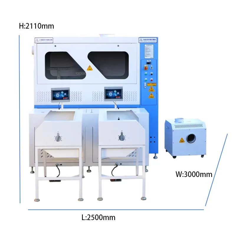 FUDA New Product 4 Nozzles with 16 Hoppers Automatic Goose Down Jacket Filling Machine