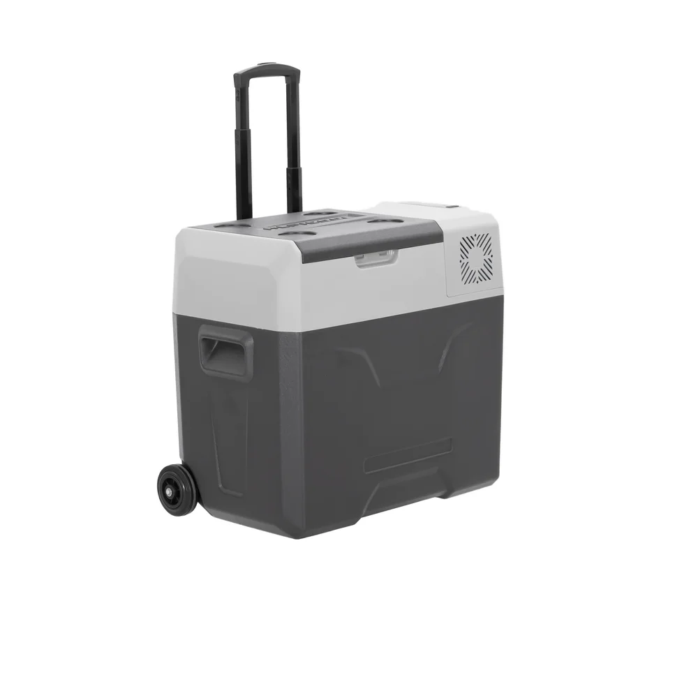 dc 12v portable battery pack for car fridge freezer refrigerator lithium with wire storage basket and wheel