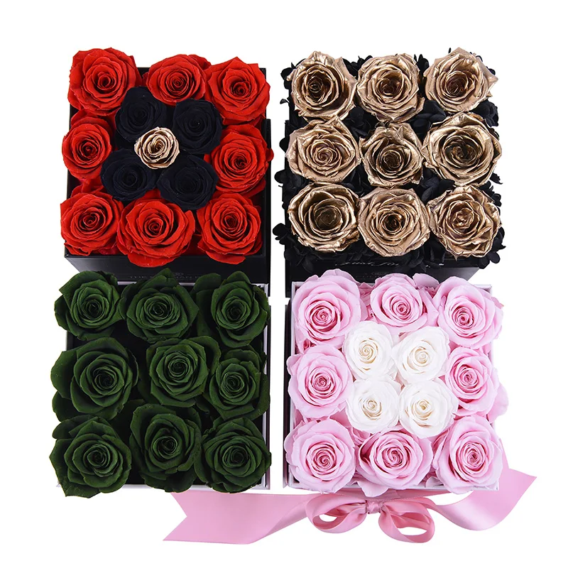 Culinan high quality personalized eternal rose infinite roses forever natural preserved roses in gift box