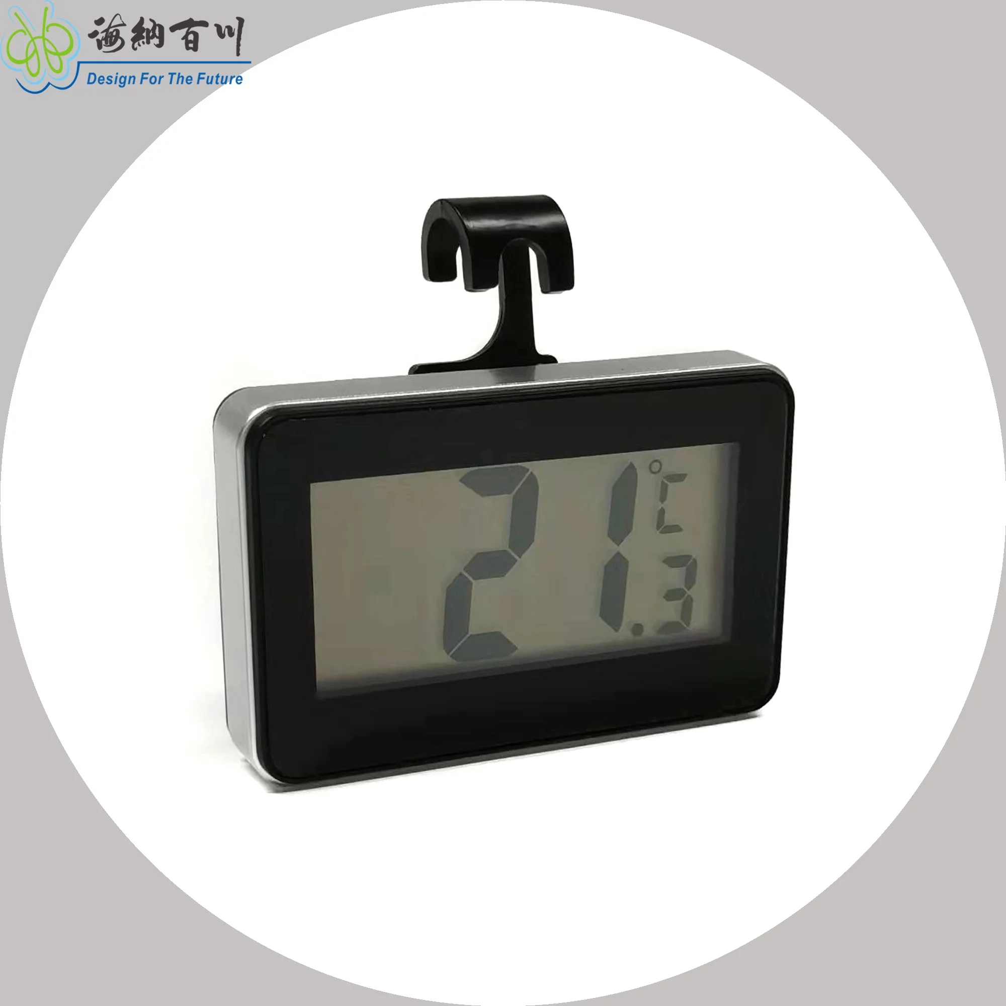 Foldable Hook and Magnet-Locked Digital Refrigerator Thermometer for Kitchen Use Perfect Meat Thermometer for Home Kitchen Use