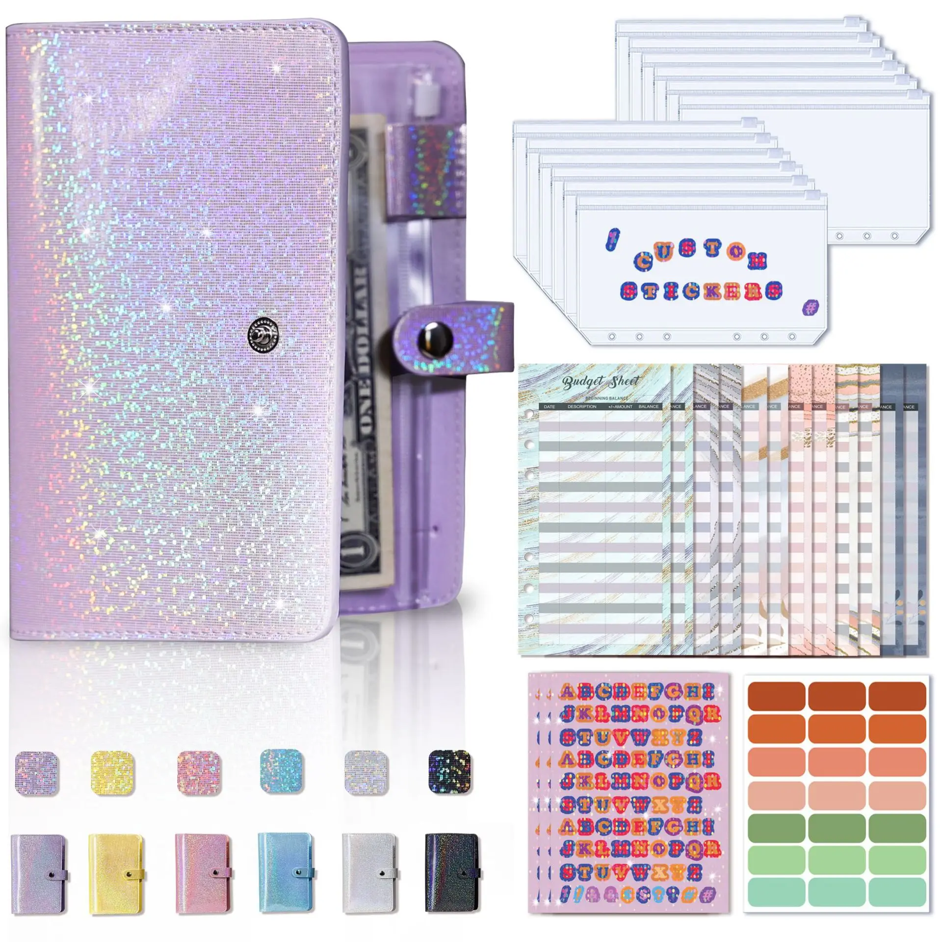 Full Star a6 loose-leaf bookkeeping notebook Creative cash budget financial planning ledger wholesale