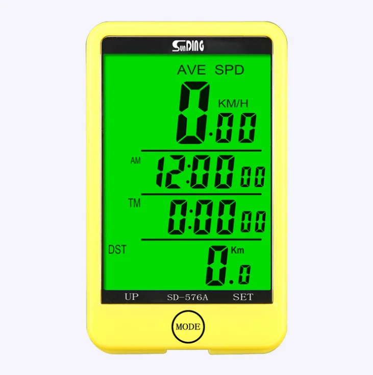 Factory Manufactured Waterproof wired bicycle computer with control LCD smart backlight black wired bicycle computer