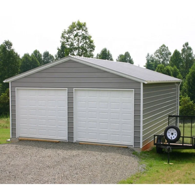 modern design steel double carports/cheap metal garage