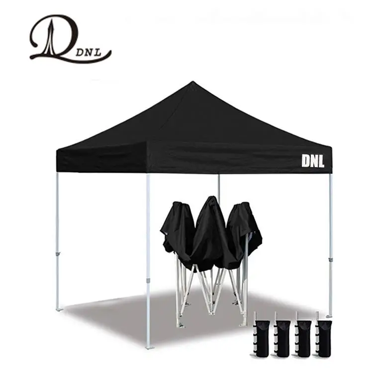 Cheap Portable 3x3 Folding Pop Up Gazebo With Side Walls Printed Canopy Tents For Trade Shows Steel Outdoor Waterproof/