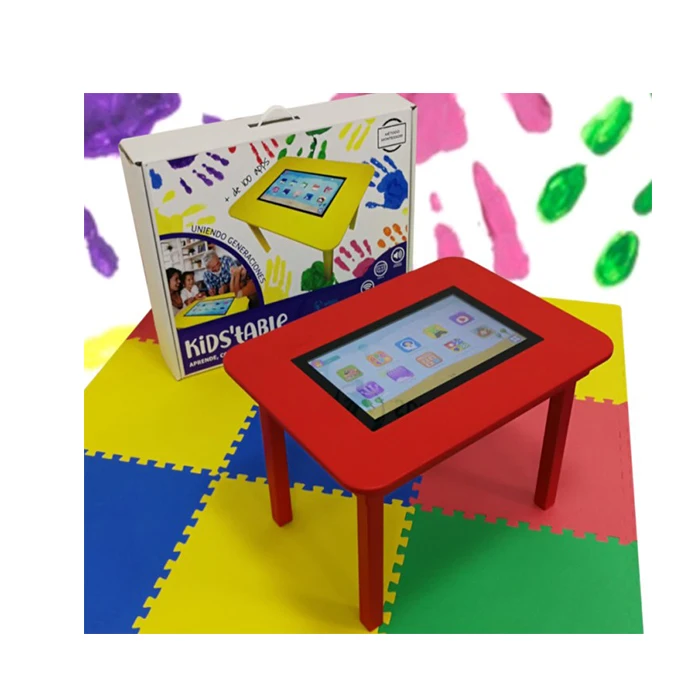 Высокое качество, оптовая продажа, поставка OEM, красочный стол для обучения, игровой стол с умным сенсорным экраном для детей, распродажа