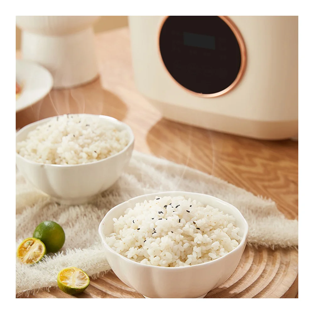 Beige rice cooker 110-220V multi-function rice cooker large capacity household reservation non-stick cooker