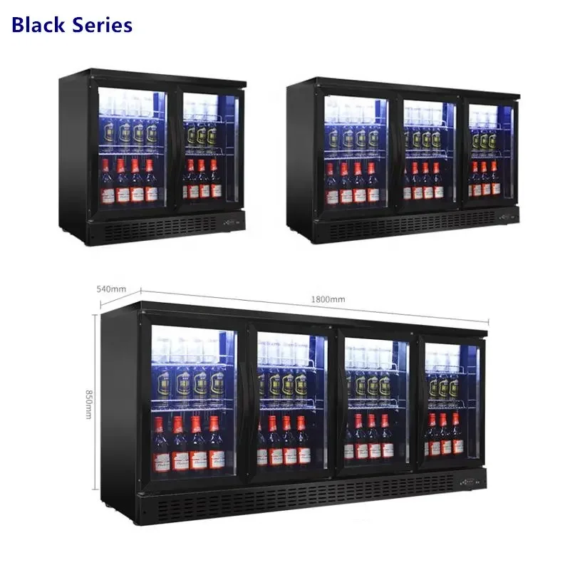 Commercial 3 Glass Door Bar Counter Beer Cooler Table Top Beverage Mini Small Display Fridge Counter Top Refrigerator
