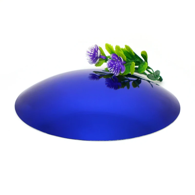 Convex Glass Mirror or Concave Mirror Glass with Color Blue Beautiful Art Mirror