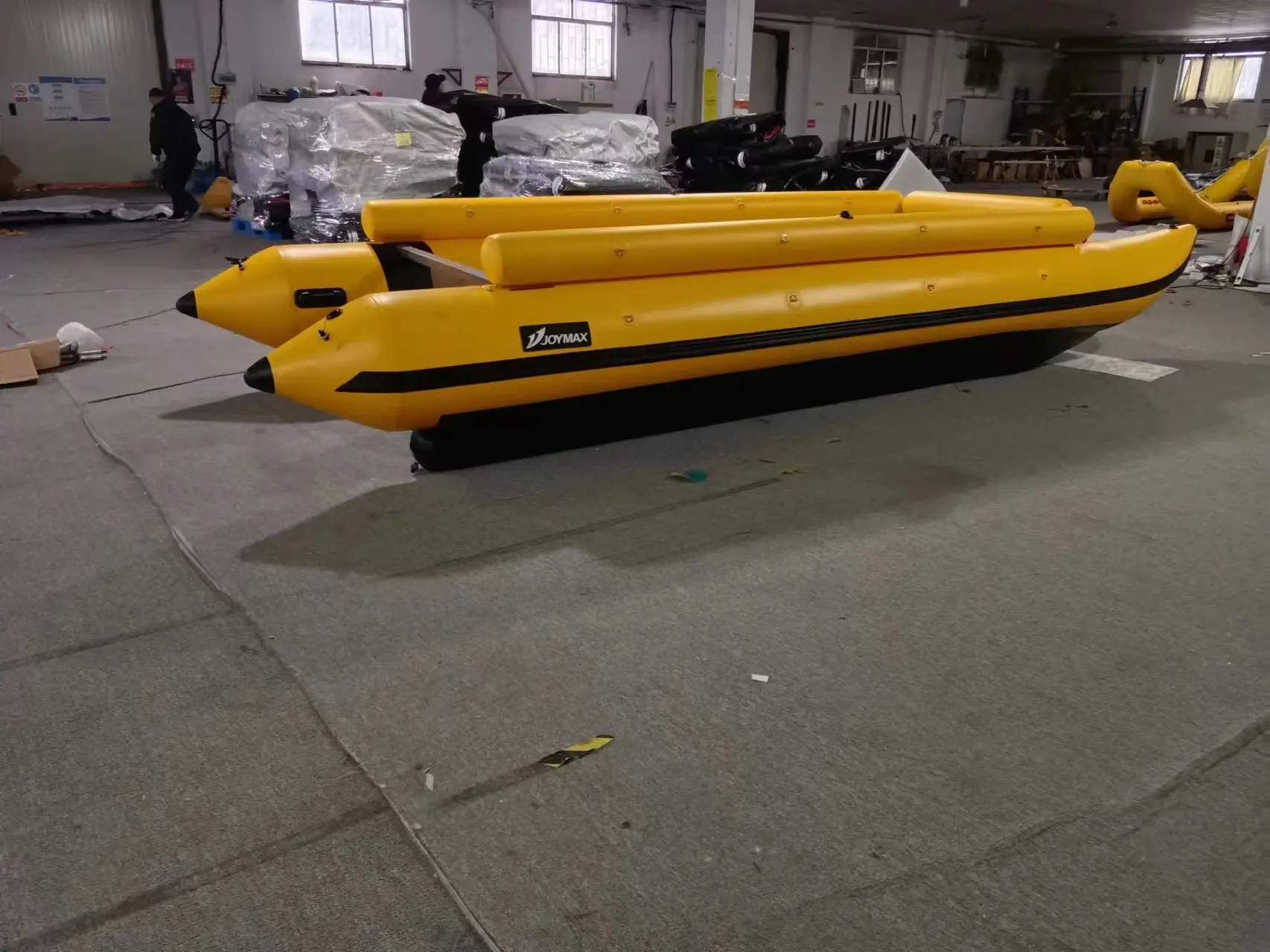 5.8m high speed catamaran inflatable boat travel family entertainment  with motor