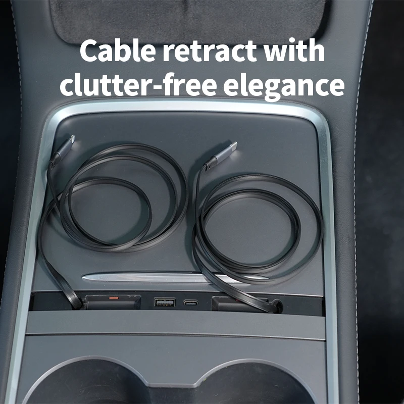 Hot Sale With Display Colorful Atmosphere Lights Fast Charging Central Control Expansion Dock USB Hub For Tesla Model 3/Y