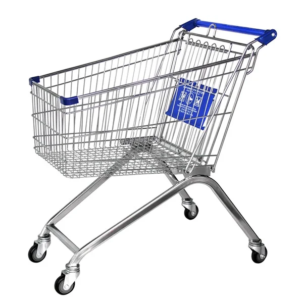Euro Style Shopping Cart 210L Supermarket Trolley Shopping Cart