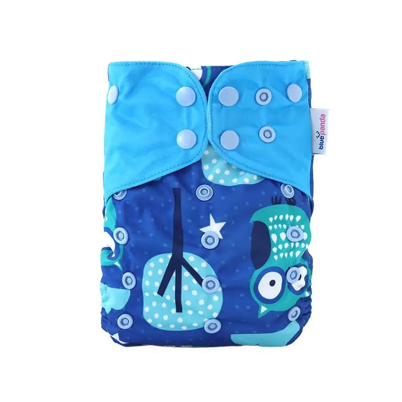 Wholesale Customizable Size Different Colors Comfortable Nonwoven Cotton Reusable Cloth Baby Diapers