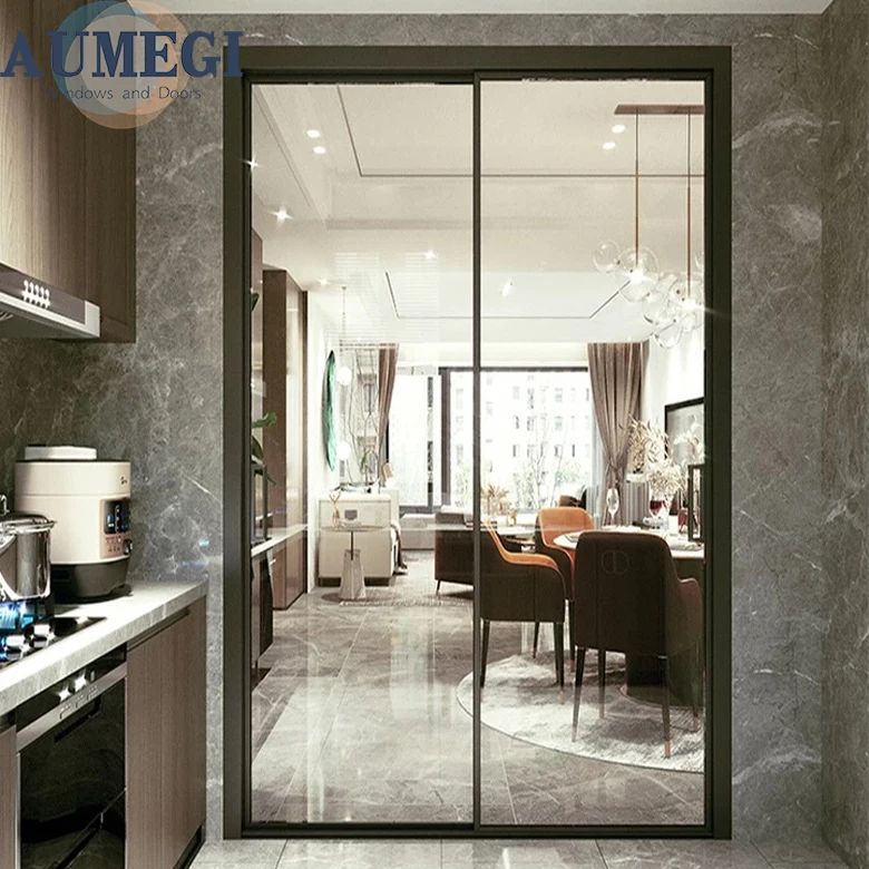 Made In Guangdong Sliding Glazed Door Sliding Door Plexiglass Manual Sliding Door