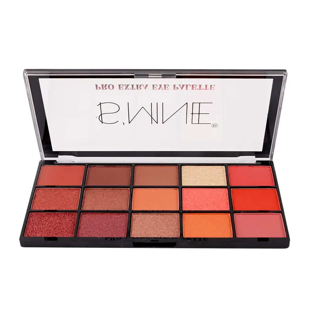 15 Color Eye shadow Waterproof Highly Pigmented Matte Pink Red Blush Orange Peach Eyeshadow Makeup Palette Pallet