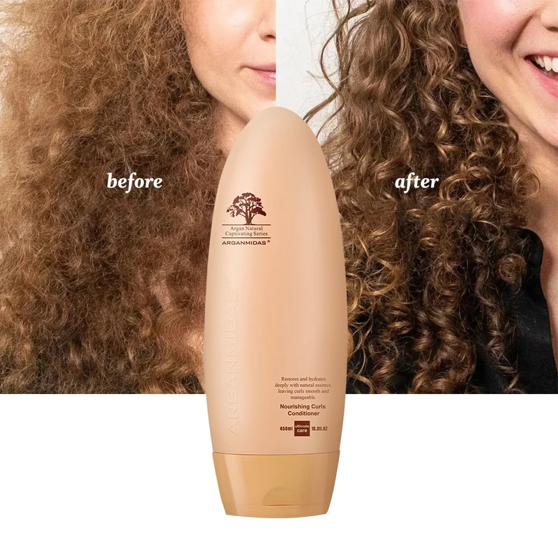 Arganmidas wholesale keratin Heat protectant leave in curly nourishing hair conditioner deep repairing for damaged hair