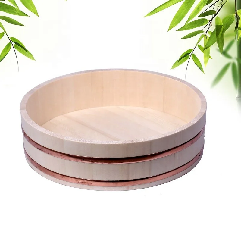 
Japanese Wooden Sushi Berrel Sushi Oke Sushi Hangiri 