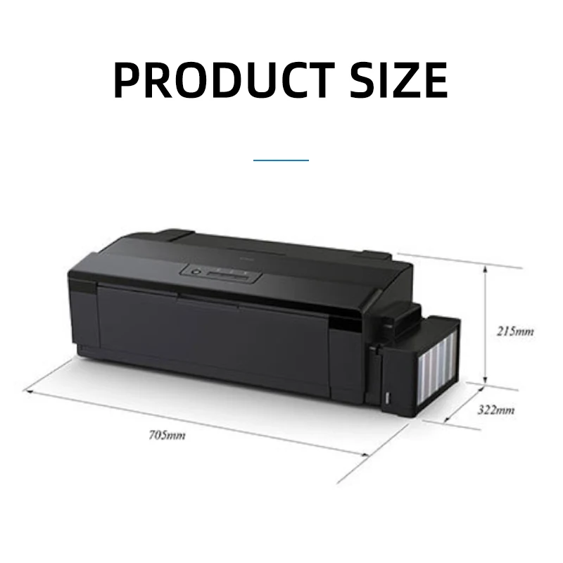 Factory L1800 heat transfer 30cm PET films sheet feeding specialized oven inkjet A3 DTF printer