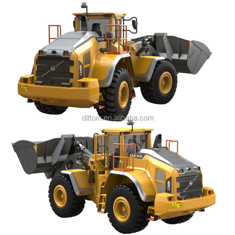DoubleE E592-003 L260H Loading Bulldozer Truck 1:16 2.4G Rc Alloy Construction Wheel Loader