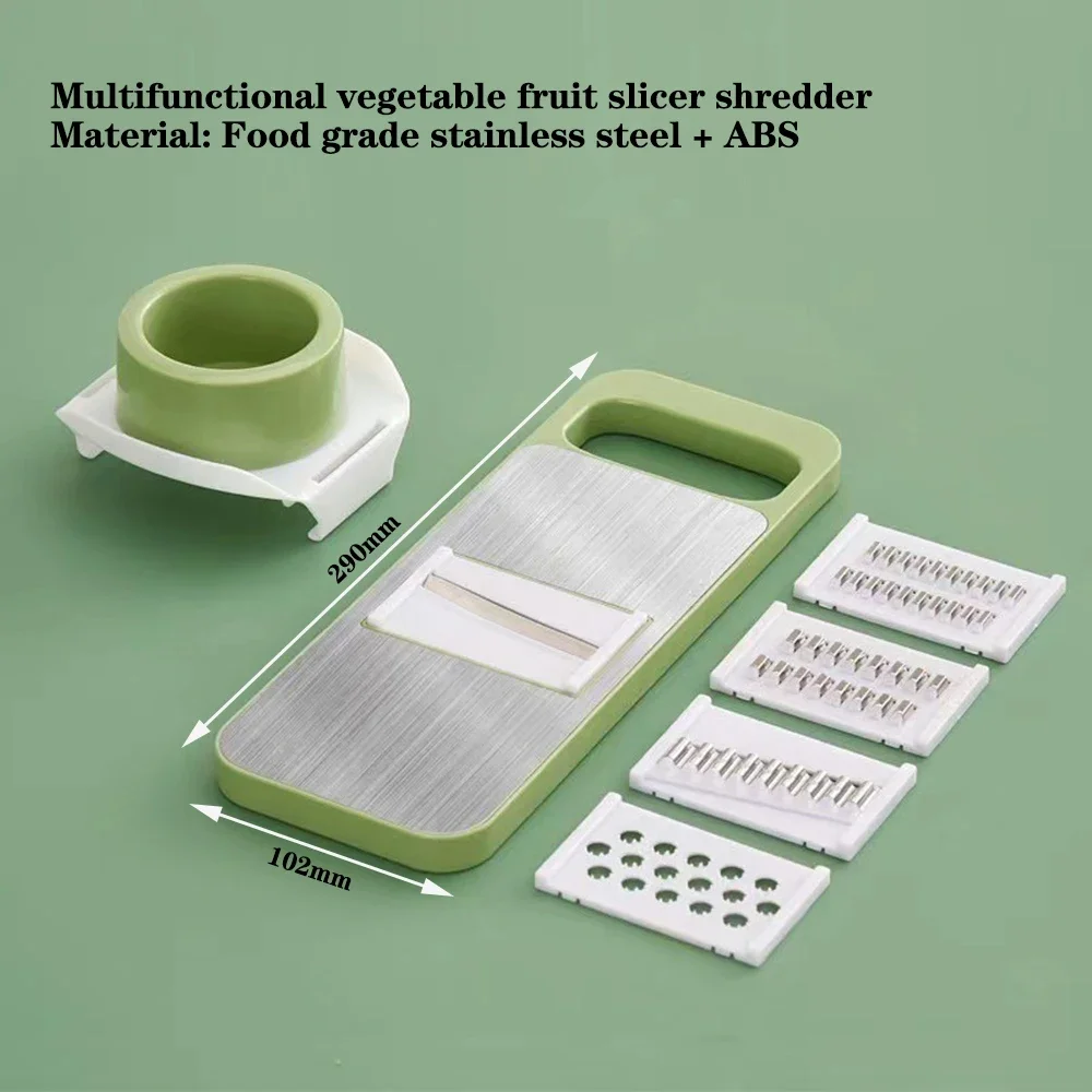 Kitchen  Stainless Steel Safe Multifunctional Manual Vegetable Slicer Cutter Potato Shredders Garlic Carrot Grater Chopper