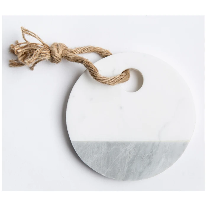 
Natural marble cheese board stone plates white marble 