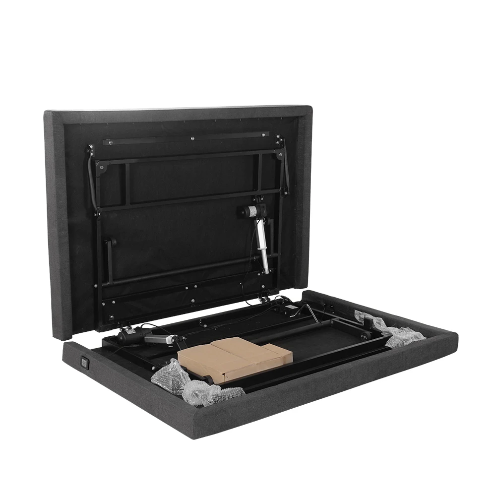 Split King Adjustable bed base with Wireless Remote Head and Foot Incline and No Tools Required Assembly