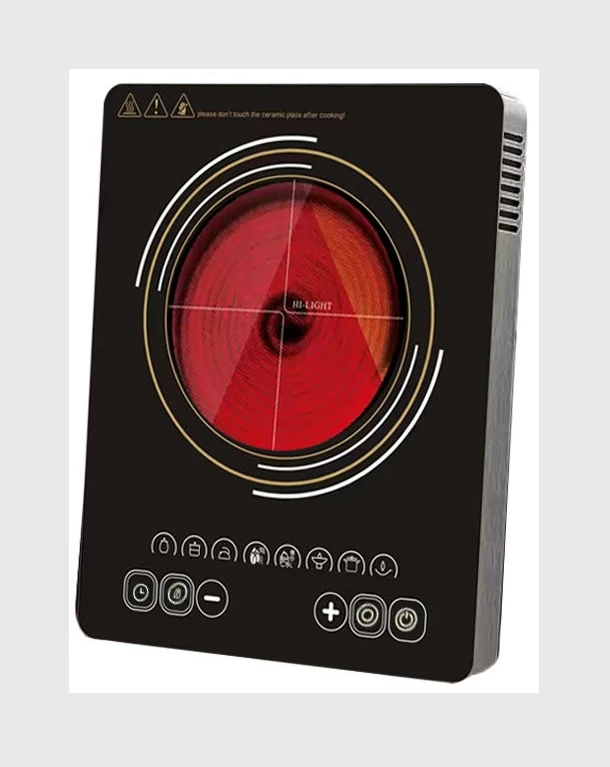 Golden Metal Frame Touch Sensor control Electric Ceramic Cooker Infrared Stove hob