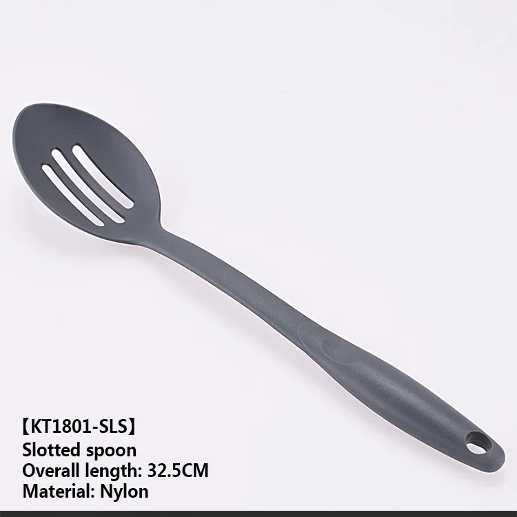 Food Grade Kitchen Utensils Nylon Kitchen Tools Slotted Spoon High Resistant Non-stick Nylon Kitchen Slotted Spoon