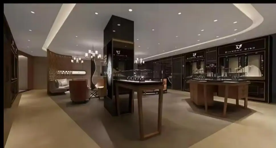 Mujiang Watch Showroom Interior Design Watch Retail Mall Kiosk Display Interior Design Showcase