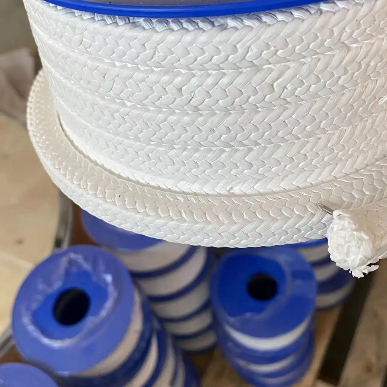 Customized High Temperature and High Pressure Braided Dry Gland Packing Seal Pure PTFE Packing