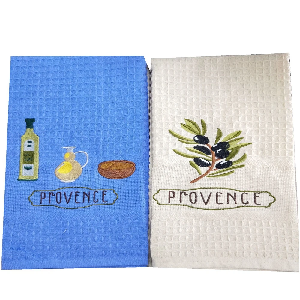High quality Chef Embroidered Kitchen Absorbent Kitchen  Flour Sack tea Towel Dish Cloth