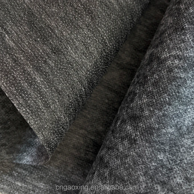 GAOXIN eco-friendly nonwoven fusing interlining single/double dot PA/PES for garment