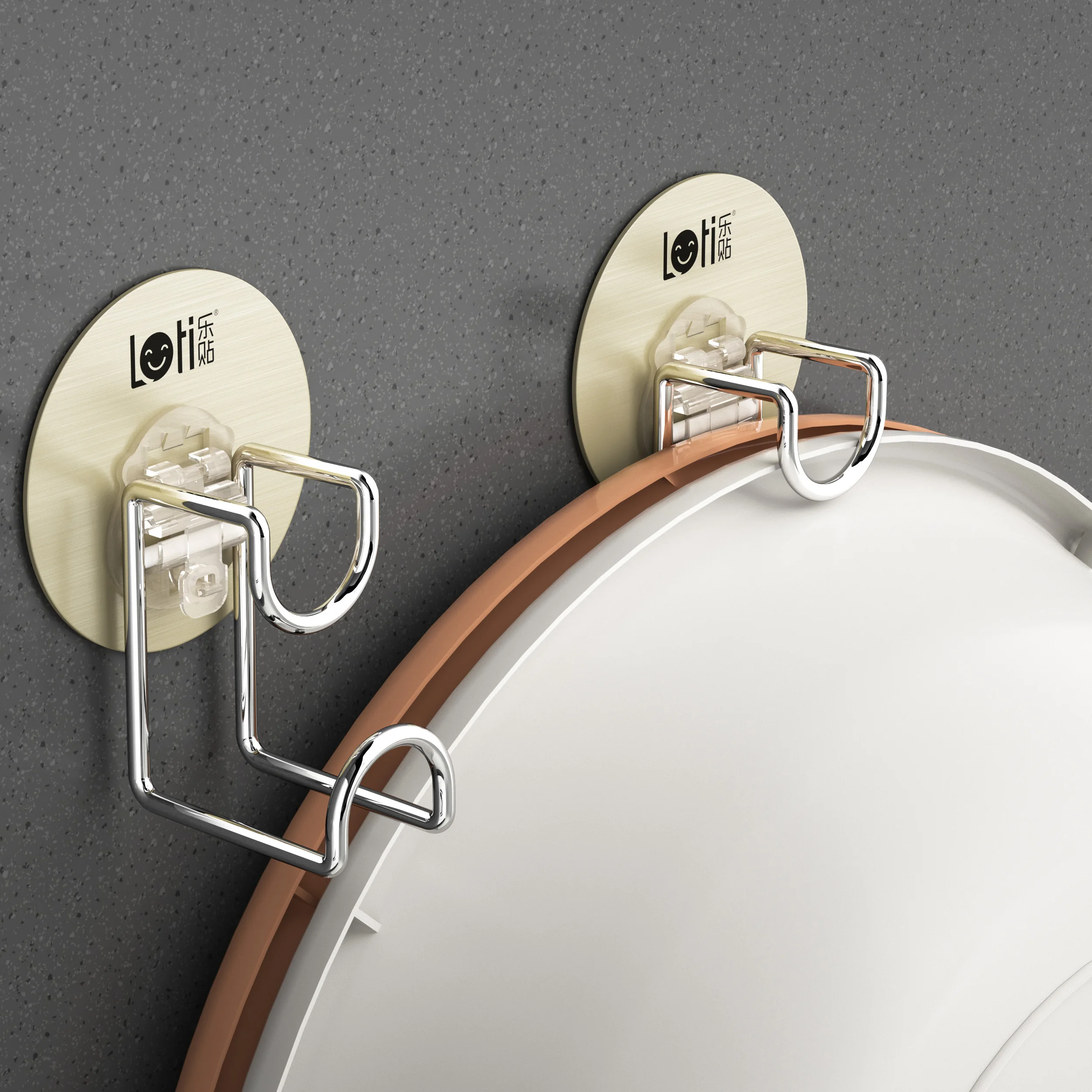 Low MOQ Bathroom Accessories Wall Mounted Stainless Steel Basin Storage Rack