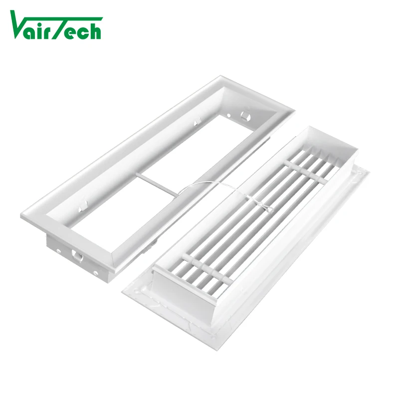 Aluminum Removeable 15 Degree Linear Bar Air Grille White Air conditioning grilles