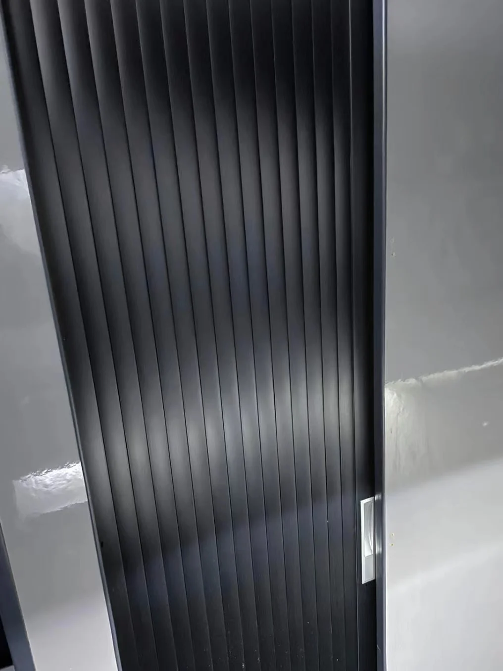 PVC ABS Slat RV Toilet Door RV Tambour Door Kit Large Sliding Shower Campervan curved tambour shower door flexi track kit