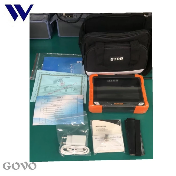 NOVKER 7 inch Fiber OTDR Tester NK6200-PT3 filtered PON OTDR 1310/1550/1625nm 42/40/40dB for splitter testing
