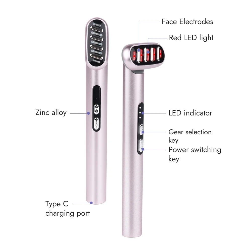 Synogal mini handheld anti aging eyes lifting device EMS micro current PDT eyes beauty massager